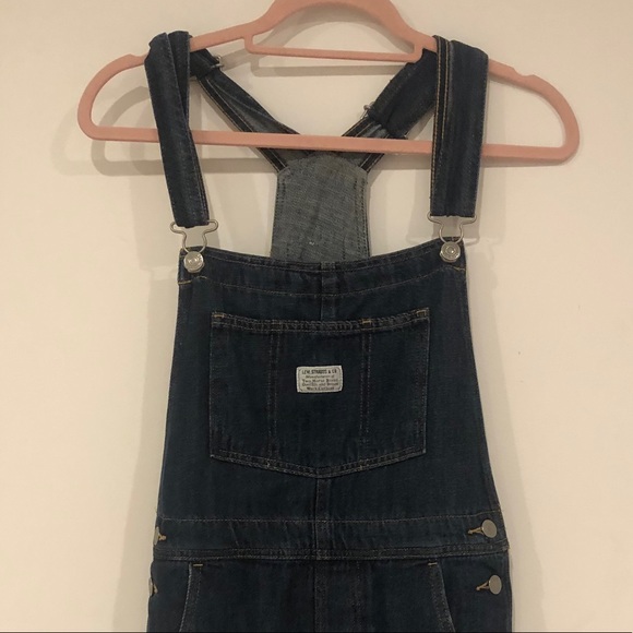 Levi’s denim overalls cutoffs - Picture 1 of 5